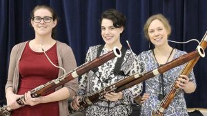 Bombastic Bassoons: bassoon trio: Arleigh Savage, Carly Gomez, Marisa Esposito